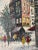 Brown 1960's Heyer Impressionist Winter Cityscape Paris Street Scene Oil Painting on Canvas For Sale - Image 8 of 12