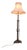 Arts and Crafts Iron and Brass Telescopic Floor Lamp, 1880s For Sale