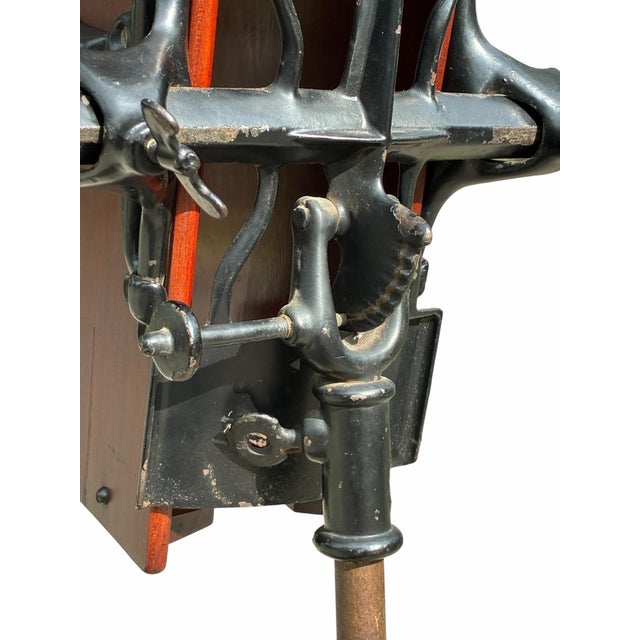 Antique Victorian Cast Iron & Cherry Dictionary Stand Rm Lambie New York For Sale In Boston - Image 6 of 11