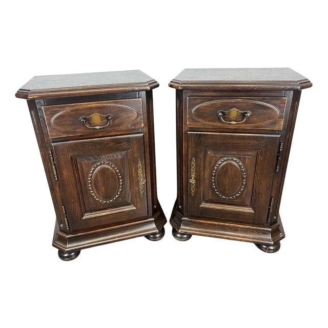 Vintage French Nightstands, Set of 2 For Sale
