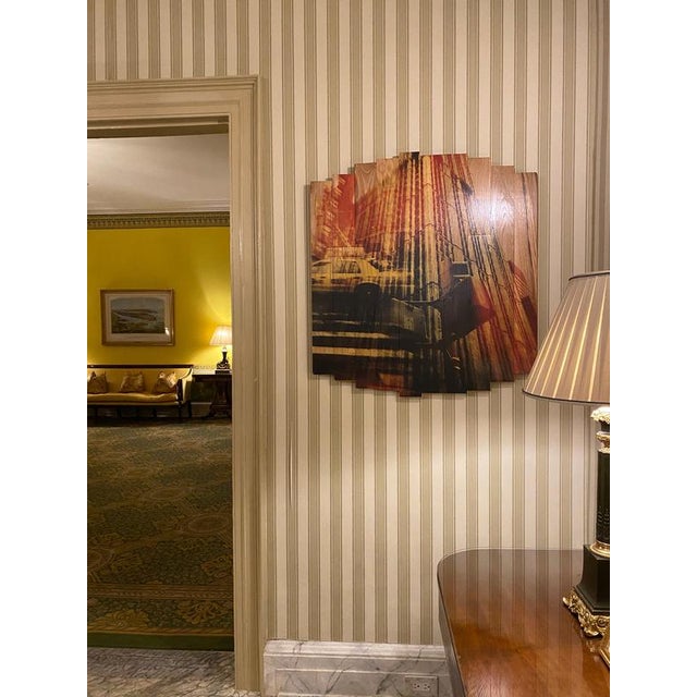 Early 21st Century Hugo Garcia-Urrutia, Rays of City Light, Photograph on Maple Wood, 2024 For Sale - Image 5 of 12