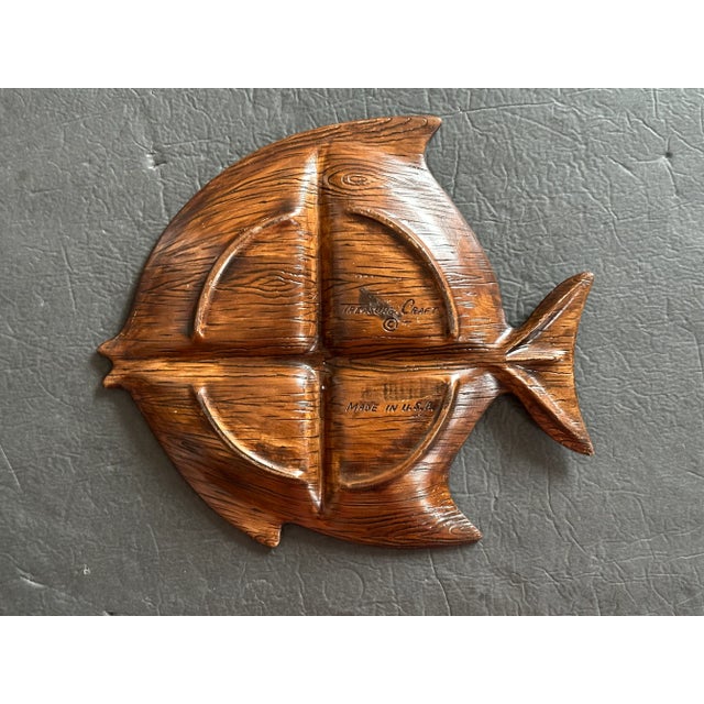 Mid Century California Pottery Decorative Fish Serving Dish For Sale - Image 10 of 12