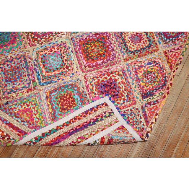 Mid 20th Century Central Asian Braid Rug no. j3694 For Sale - Image 5 of 9