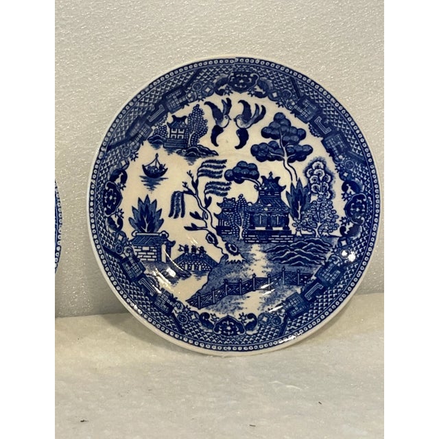 Antique Chinese blue Willow saucer. Many of my clients buy these to use as coasters under drinks throughout their home as...