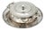 Plain Silver Pot with Raised Plate For Sale