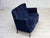 Danish Two-Seater Sofa in Dark Blue Furniture Velour, 1960s For Sale - Image 8 of 15