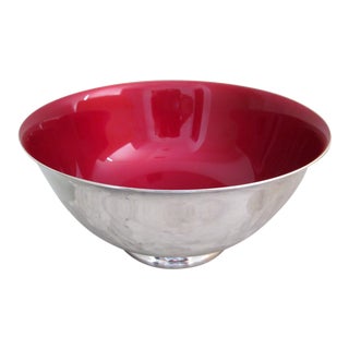 Reed & Barton Red Enameled Revere Bowl For Sale