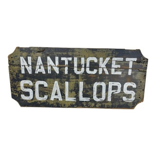 1950s Nantucket Scallop Sign For Sale
