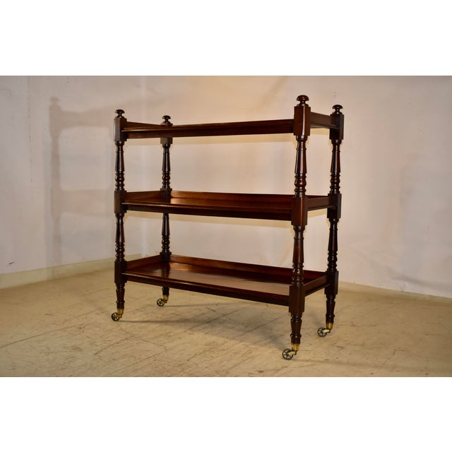 19th Century English Mahogany Dessert Buffet For Sale - Image 4 of 9