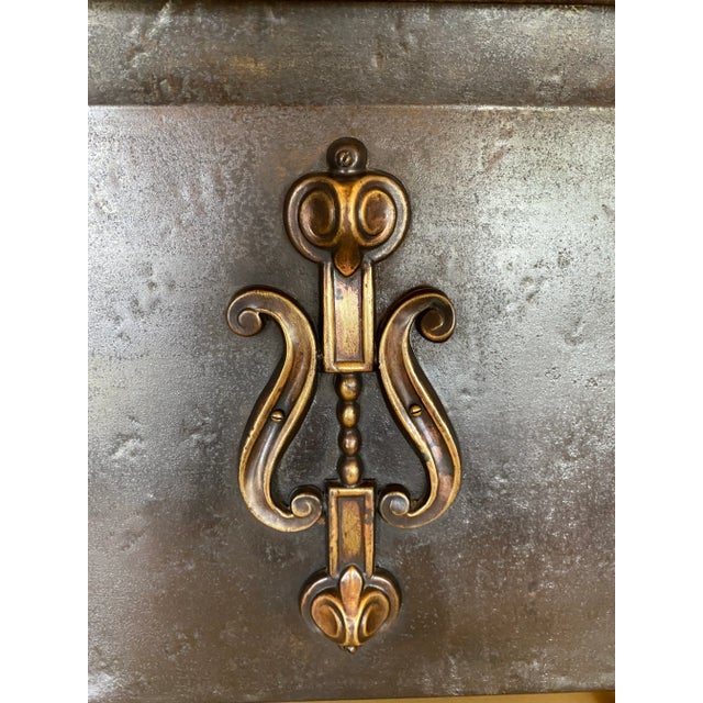 Punched on the underside with an “F” for the maker, this is a arts and craft era work of art. It will add authenticity to...