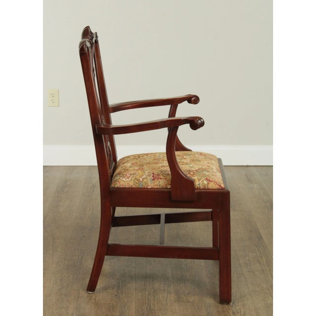 Chippendale Style Solid Mahogany Pair Armchairs For Sale In Philadelphia - Image 6 of 13