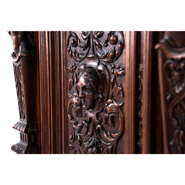 Figural Renaissance Cabinet, France, 1870 For Sale - Image 13 of 18