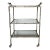 Faux Bamboo Silver Bar Cart in the Style of Maison Bagués For Sale