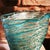 Turquoise Mid-Century Vase in Hand-Worked Murano Glass by Sergio Costantini, Italy, 1970s For Sale - Image 8 of 14