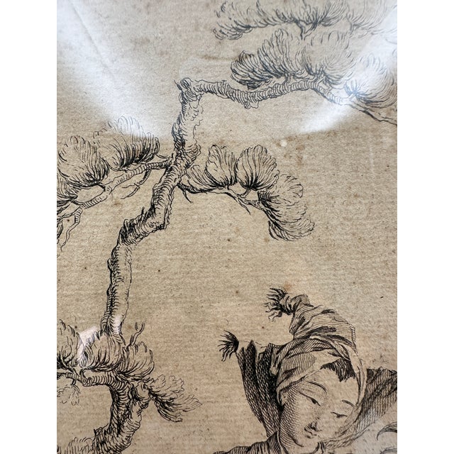 Antique 18th C Francois Boucher Chinese Engraving P Aveline Huquier Framed For Sale In Miami - Image 6 of 14