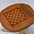 Hand Made Chess and Cribbage Live Edge Game Table on Tree Stump With Pieces For Sale - Image 14 of 17