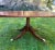 Oval Coffee Pedestal Table Cherry Mahogany Inlaid Vintage Satinwood Ebony Inlays. This exquisite Oval Coffee Table has a...