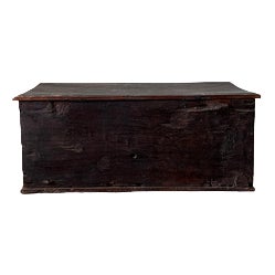 Small Indonesian Carved Wooden Chest For Sale