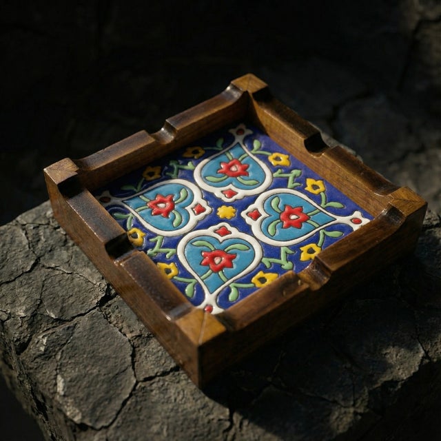 Blue Traditional Ceramic Cigar Holder, 1980s For Sale - Image 8 of 9