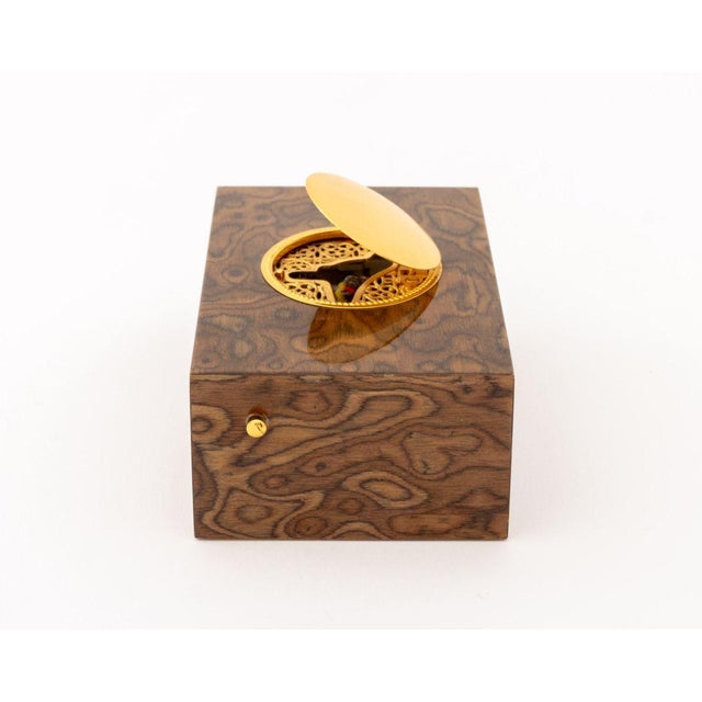 Brown Reuge Music No. 198 Ash Singing Bird Box For Sale - Image 8 of 11