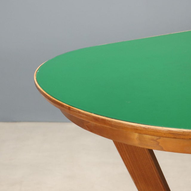 Vintage Table with Elliptical Top, 1960s For Sale - Image 3 of 8