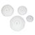 Contemporary Lucky Coins White Metal Wall Bowls, Set of 4 For Sale - Image 3 of 4