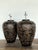 Mid 20th Century Vintage Glazed Ceramic Bamboo Shoots Lamps - A Pair For Sale - Image 5 of 12