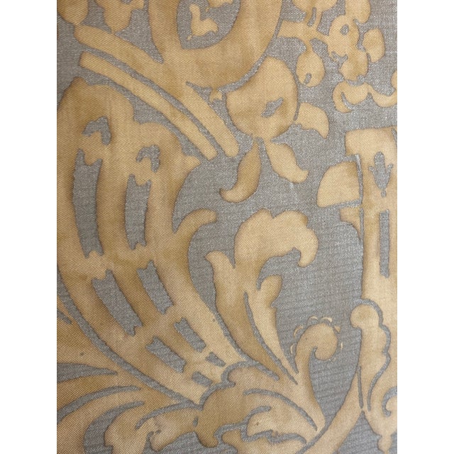 Vintage Fortuny 'Carnavalet' Three Panel Double Sided Screen / Double Sided Room Divider For Sale - Image 10 of 18