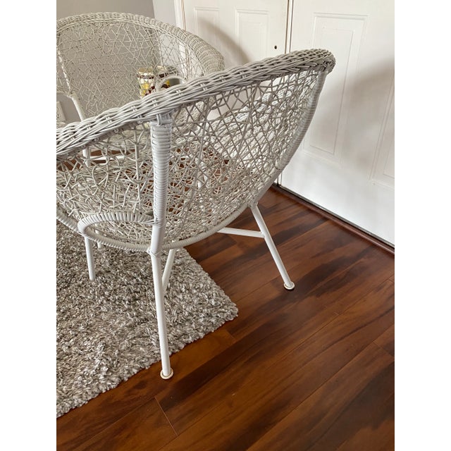 1960s 1960s Mid-Century Modern Clamshell Spaghetti Chairs - a Pair For Sale - Image 5 of 10
