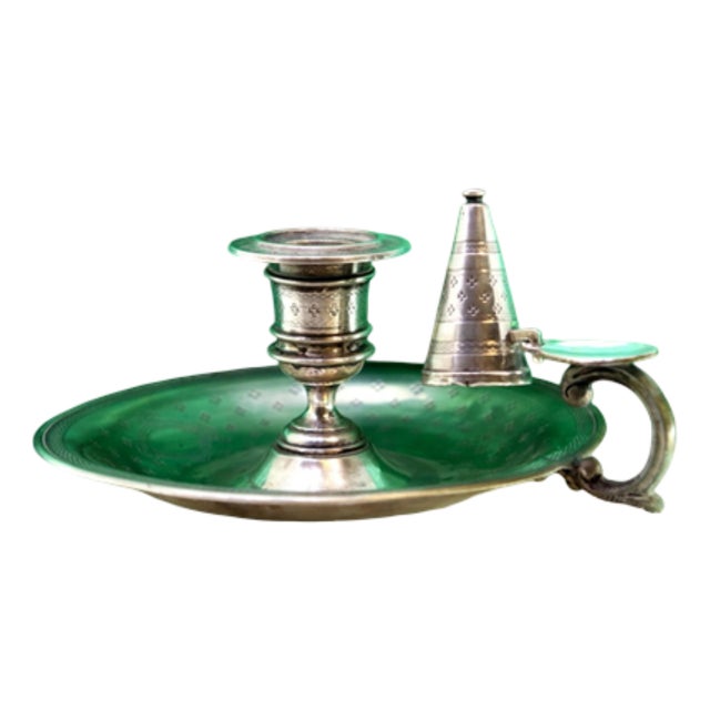 Guilloche Silver Paddle For Sale