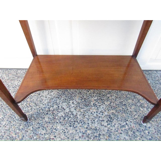 Antique English Cylinder Secretary Desk by Hobbs of London For Sale - Image 9 of 18