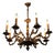 20th Century Rococo Chandelier in Gilded Bronze For Sale