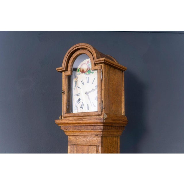 Baroque Oak Grandfather Clock For Sale - Image 10 of 18