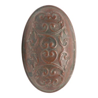 Oval Bronze Reading Colonial Clifton Door Knob For Sale