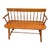 Mid 20th Century Vintage Early American Primitive Style Spindle Back Solid Cherry Bench For Sale