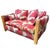 Restored "Big King" Plush Over Stuffed Rattan Settee Sofa W/ 4 Strand Arms, Pair For Sale - Image 4 of 8