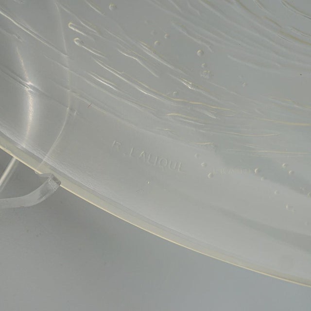 Art Deco Glass Charger by Rene Lalique, 1920s For Sale - Image 10 of 14