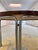 Brown Round Dining Table in Rosewood and Chrome For Sale - Image 8 of 11