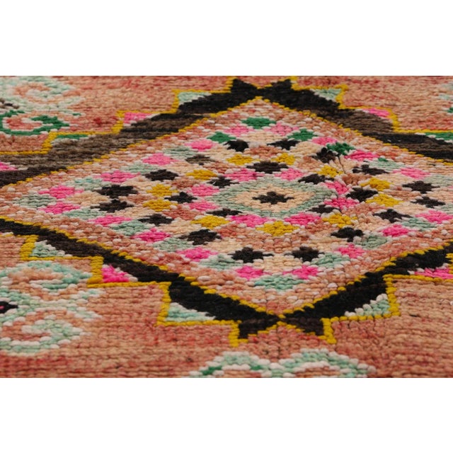 Late 20th Century Vintage Red Boujad Moroccan Rug - 05'05 X 09'01 For Sale - Image 5 of 9