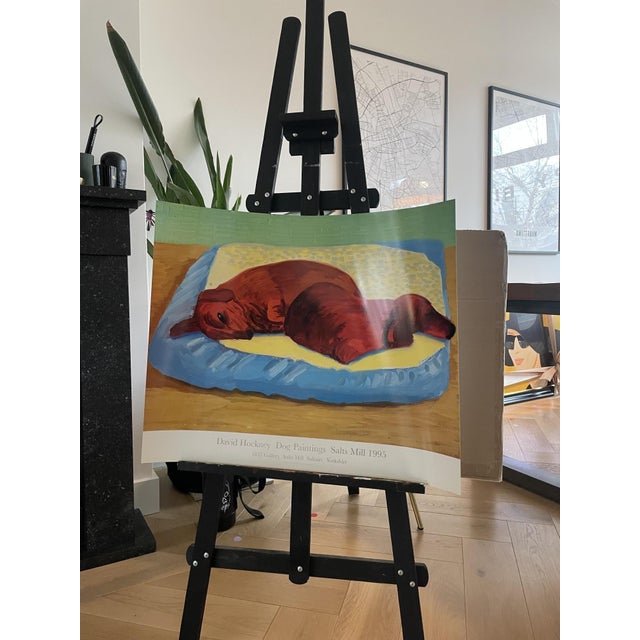 David Hockney, Dog Paintings 43 Salts Mill, 1990s, Paper, in Good conditions. Designed 1990 to 1999
