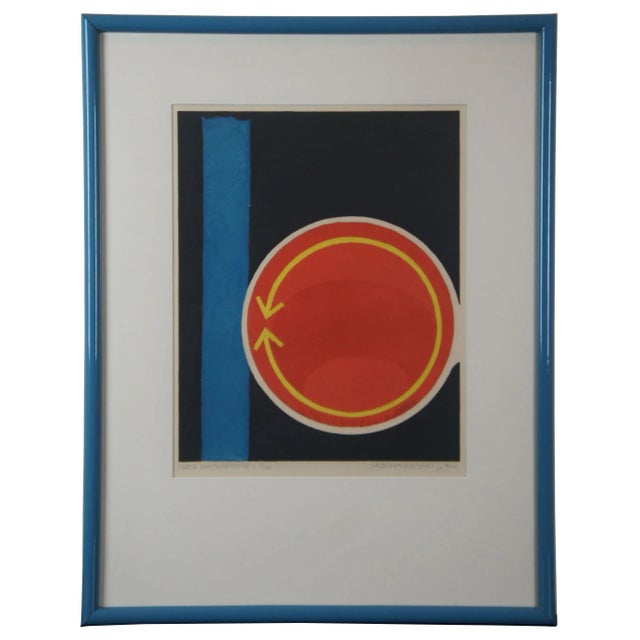 1969 Horst Egon Kalinowski "Sens Contradictoire" Colored Etching 7/100 For Sale - Image 13 of 13