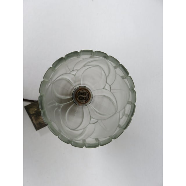 Gold Art Nouveau Seagull Table Lamp For Sale - Image 8 of 17