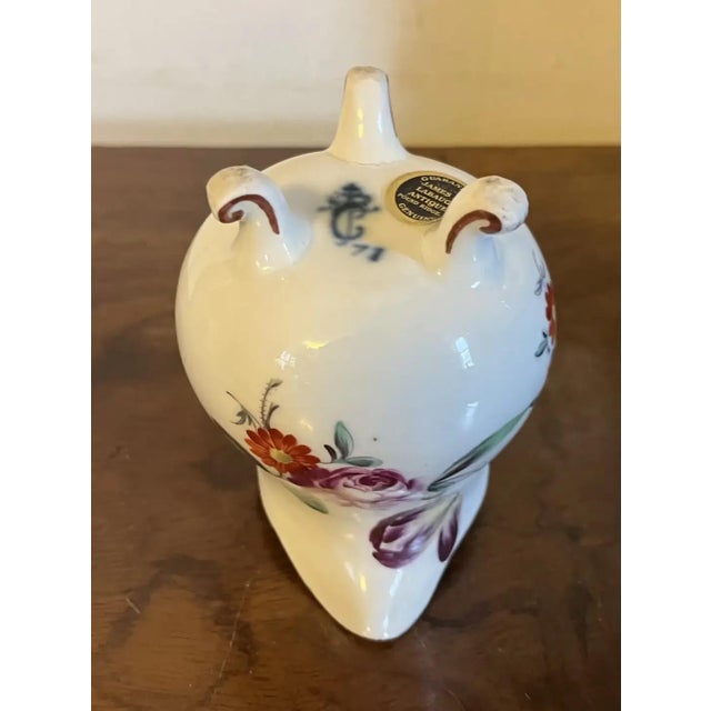 Antique 18th Century German Frankenthal Porcelain Cream Jug by Carl Theodor, Circa 1771 For Sale - Image 10 of 13
