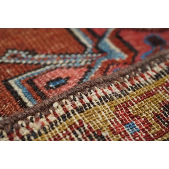 Antique Serapi Rug 3'11'' x 4'3'' For Sale - Image 9 of 9