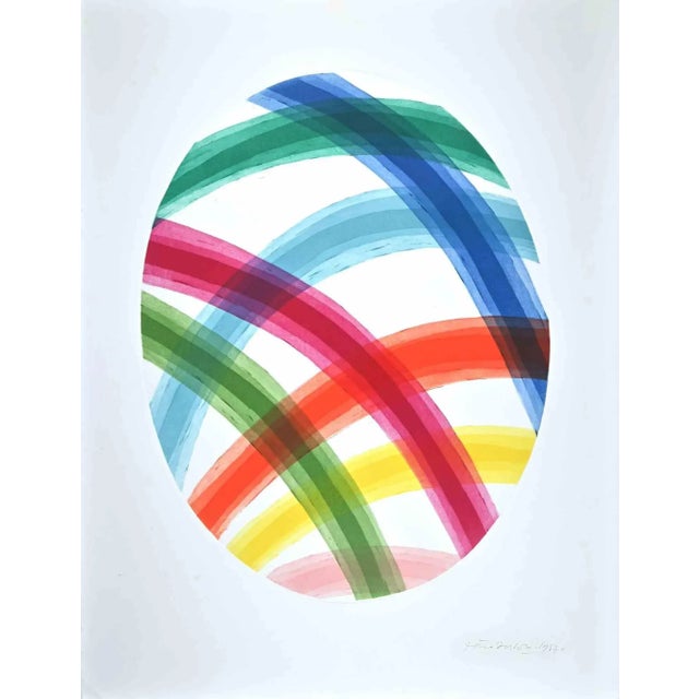 Piero Dorazio, Oval, Original Etching, 1987 For Sale - Image 4 of 4