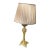 1970s Brass Shell and Pearl Detailed Table Lamp For Sale