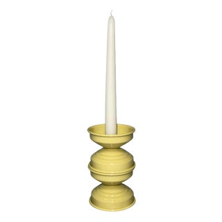 RL 05 Maxi Candleholder in Butter Glossy Varnished Aluminum by Caspal For Sale