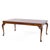 Queen Anne Baker Furniture Stately Homes Queen Anne Walnut Expanding Dining Table With 2 Leaves For Sale - Image 3 of 8