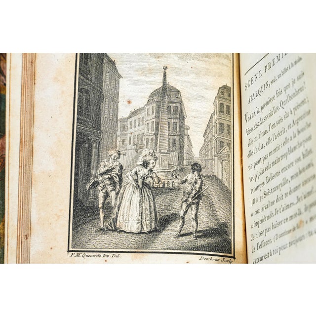 Rare Collection 18th Century Full Leather Bound Antique Books Works of Jean-Pierre Claris De Florian French Collector's Set For Sale - Image 14 of 18
