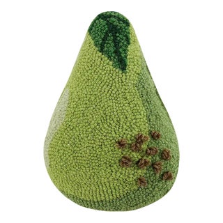 Pear Shaped Hook Pillow, 8 x 12" For Sale